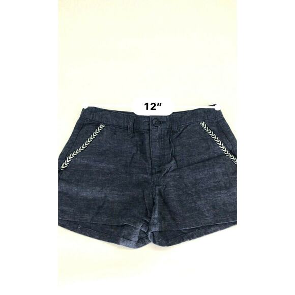 Old Navy Girls Shorts Braided Pockets Casual Spring Summer Blue Sz 12 - Picture 4 of 7